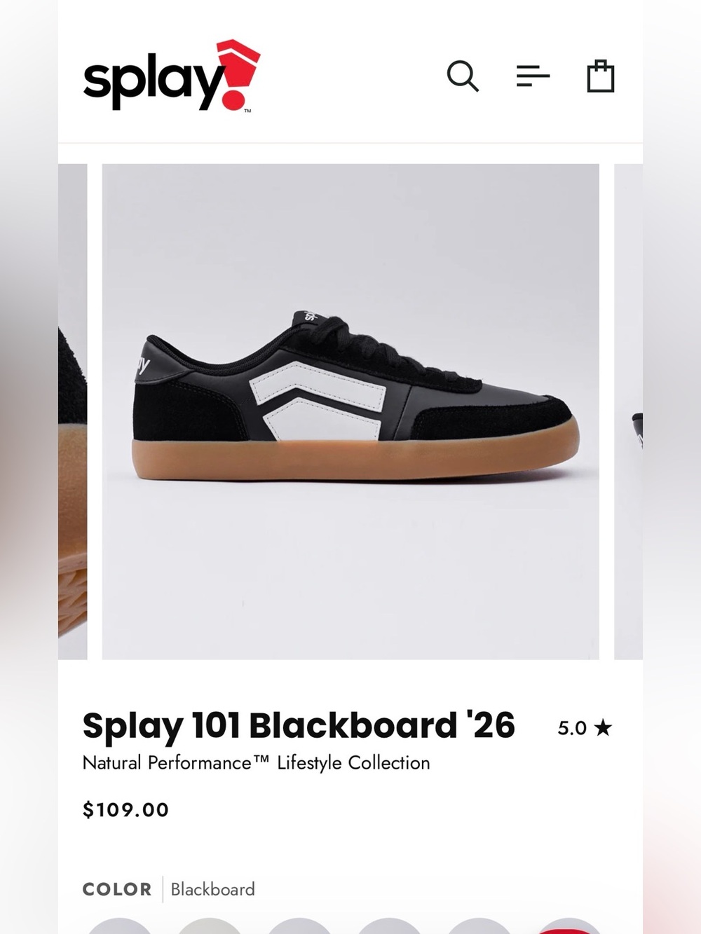 Splay barefoot leather sneaker with rubber sole, men’s 10 women’s 12